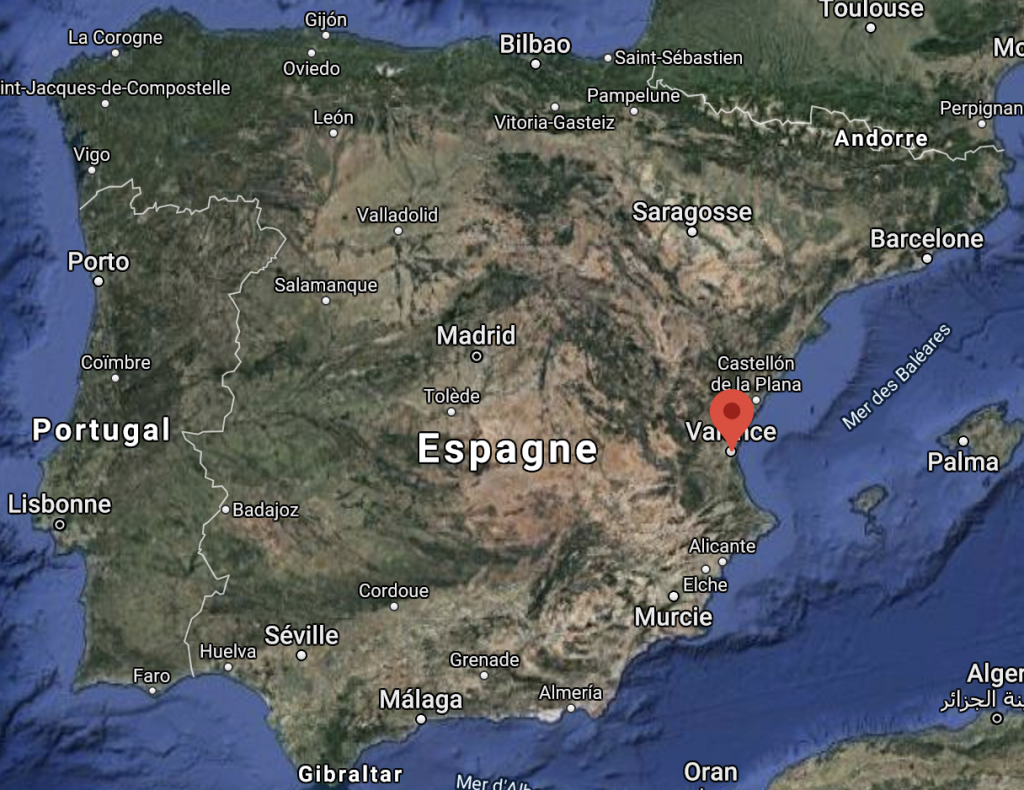 Carte Espagne